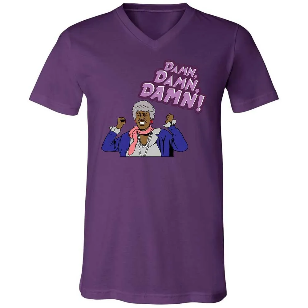 Unisex V-Neck T-Shirt - D8TELXKG - Team Purple - 10