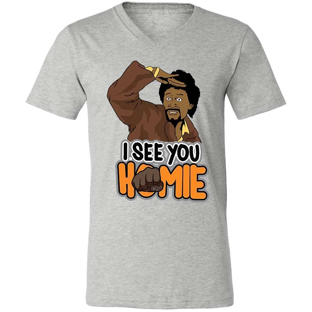 Unisex V-Neck T-Shirt - BWAZ964J - Athletic Heather - 2