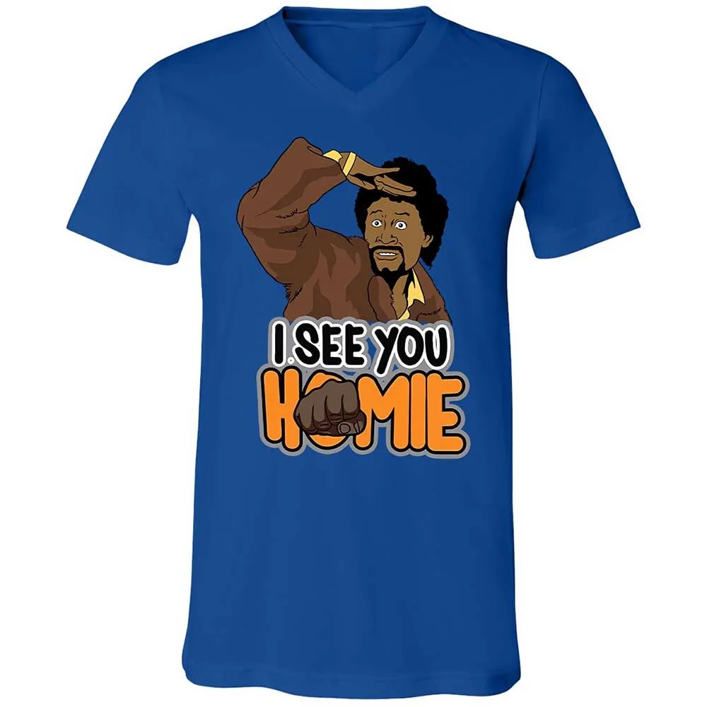 Unisex V-Neck T-Shirt - BWAZ964J - True Royal - 3