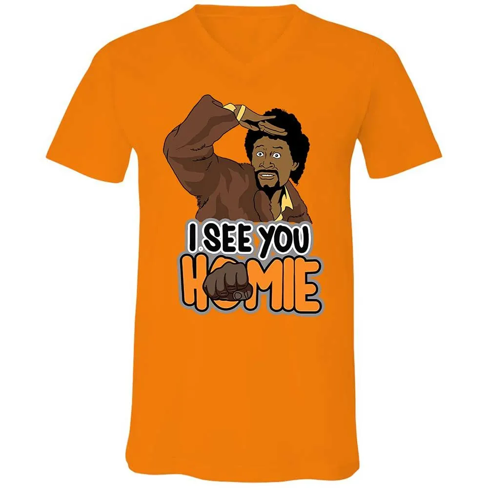 Unisex V-Neck T-Shirt - BWAZ964J - Orange - 7