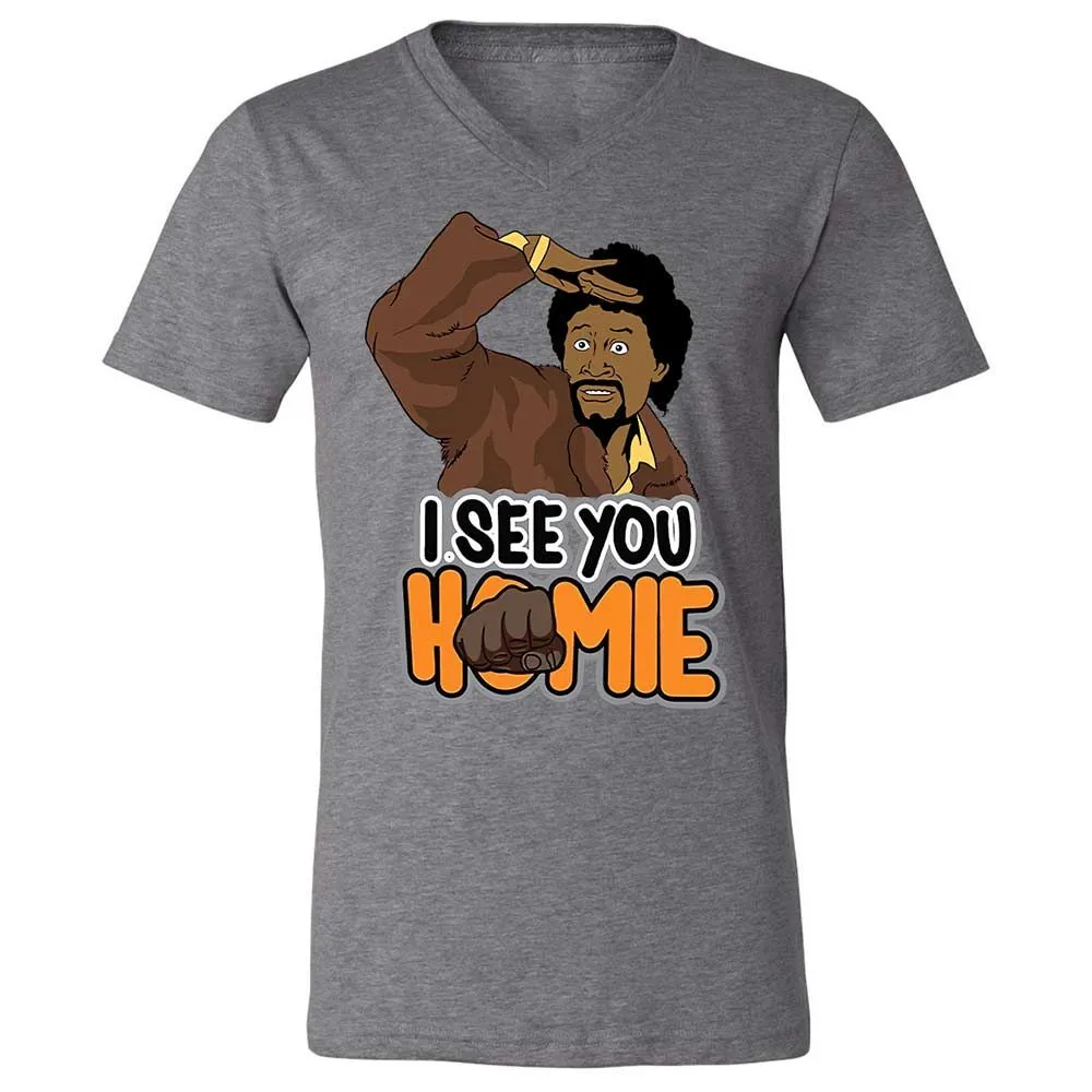 Unisex V-Neck T-Shirt - BWAZ964J - Deep Heather - 9