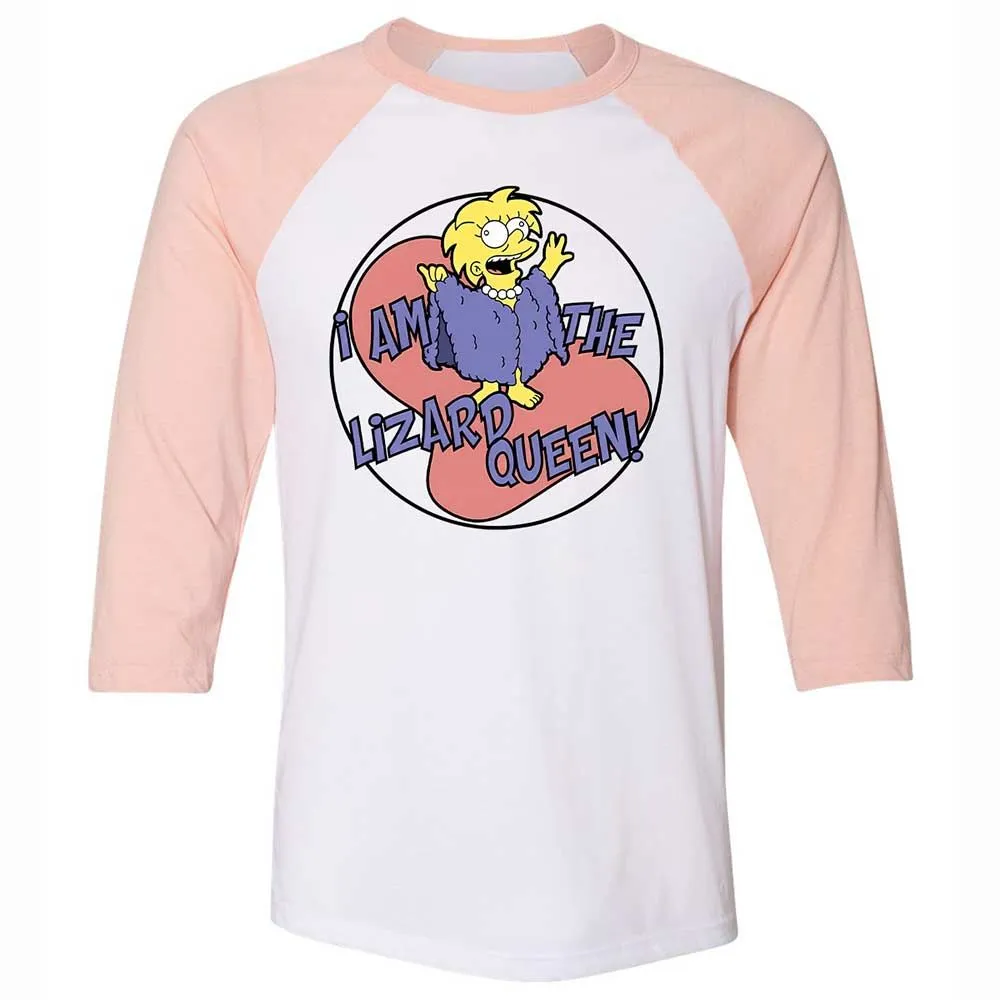 I am the Lizard Queen - White/Heather Peach - 5