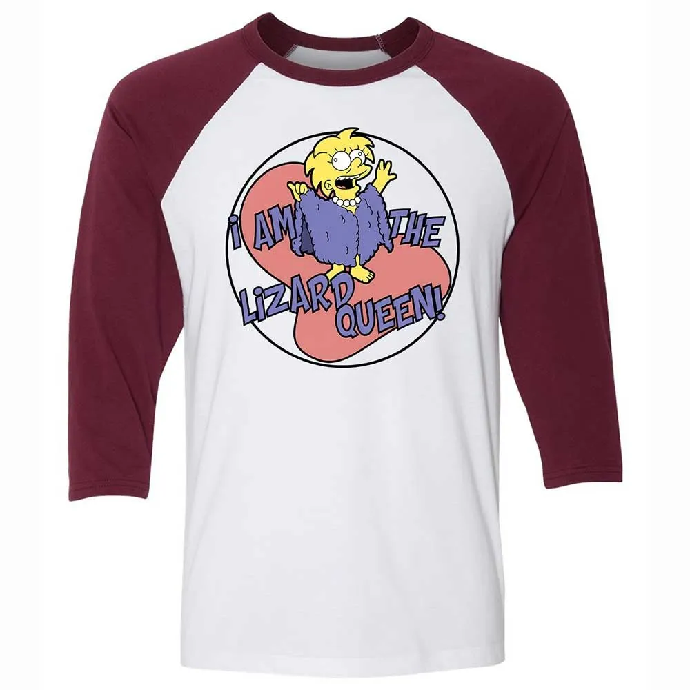 I am the Lizard Queen - White/Maroon - 7