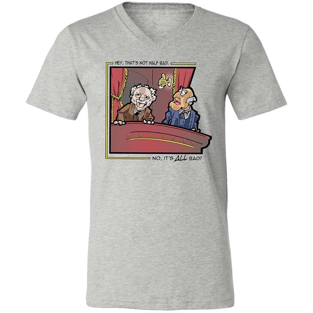 Unisex V-Neck T-Shirt - P8Z5UVAM - Athletic Heather - 2