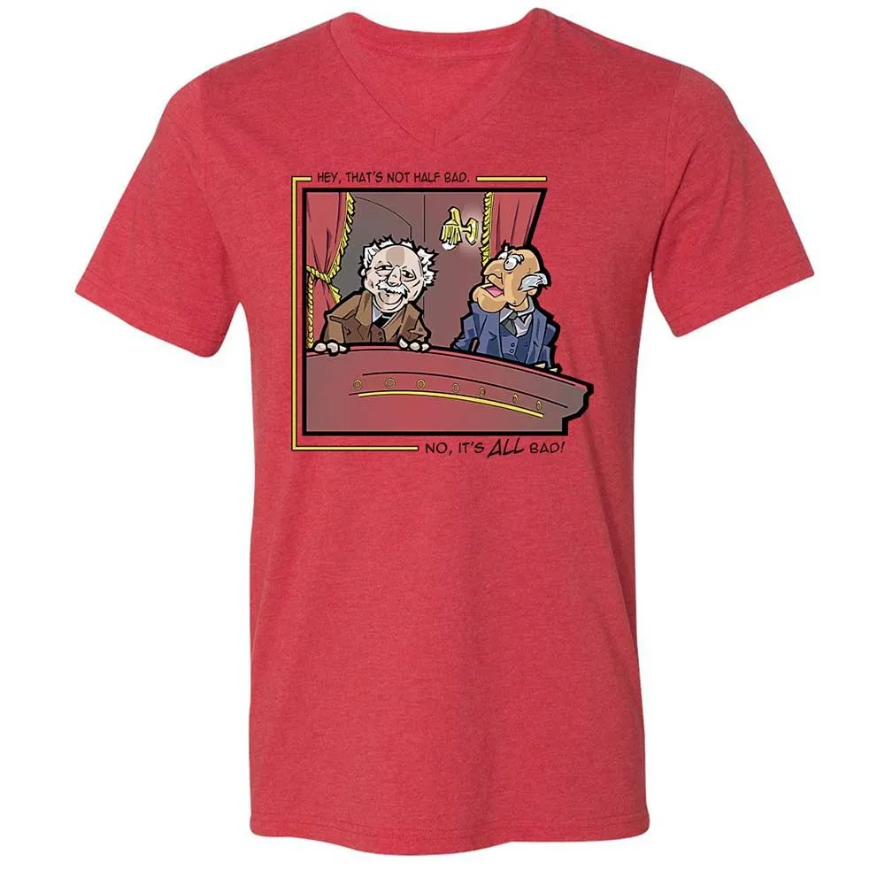 Unisex V-Neck T-Shirt - P8Z5UVAM - Heather Red - 6