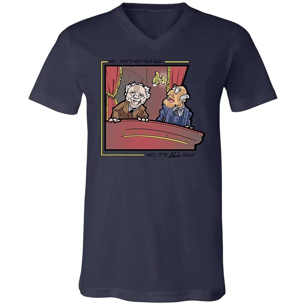 Unisex V-Neck T-Shirt - P8Z5UVAM - Navy - 12
