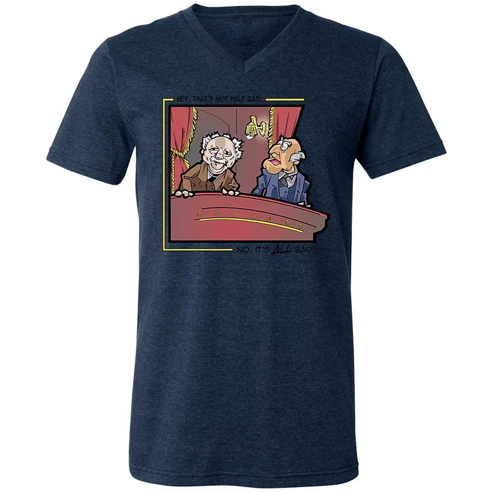 Unisex V-Neck T-Shirt - P8Z5UVAM - Heather Navy - 13
