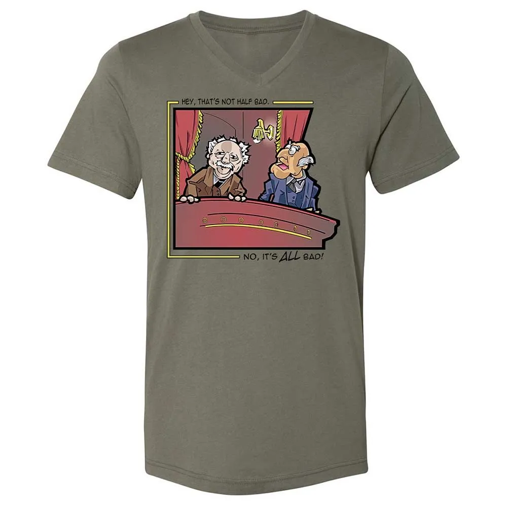 Unisex V-Neck T-Shirt - P8Z5UVAM - Military Green - 15