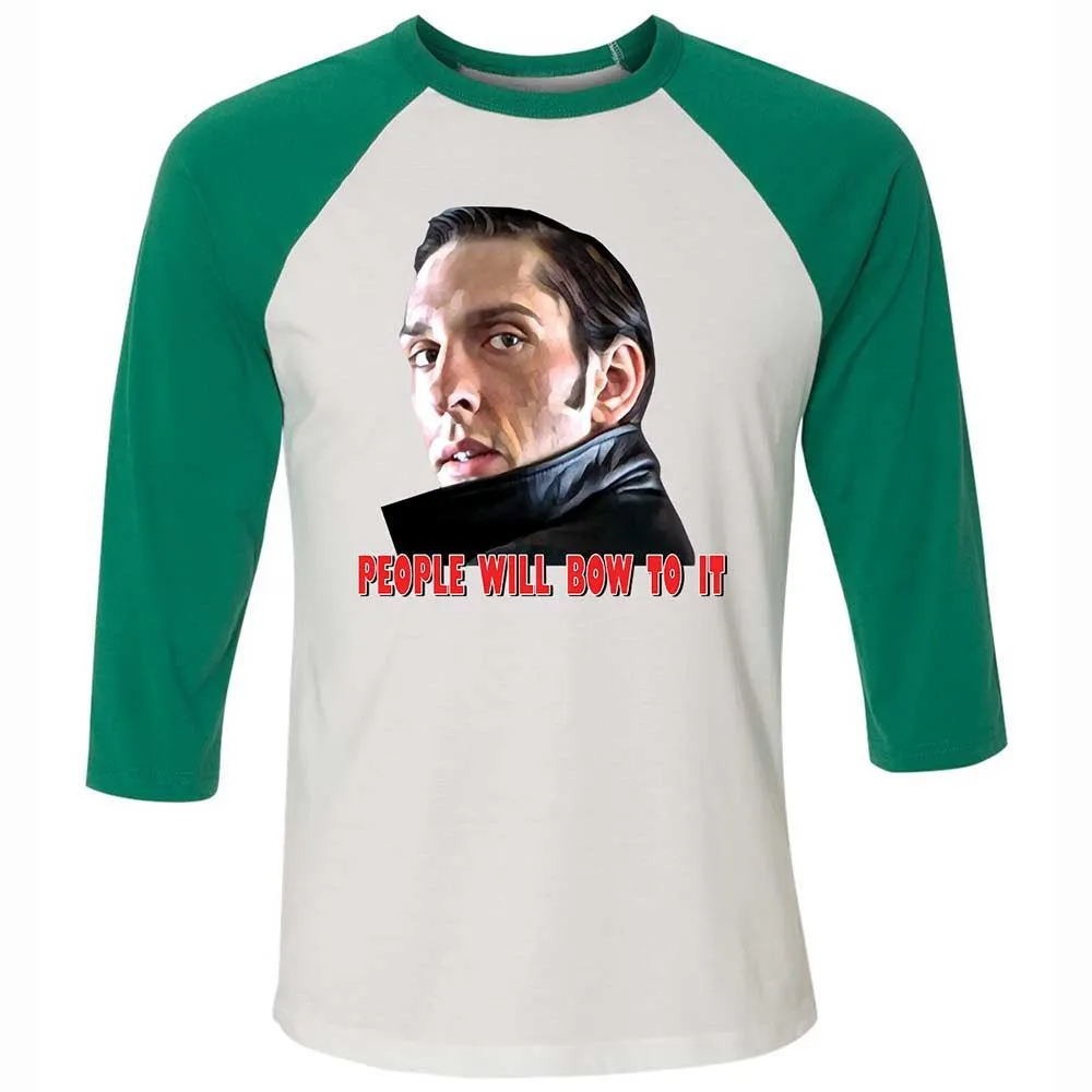 Unisex 3/4 Baseball Tee - Z7HT3U2H - White/Kelly - 6