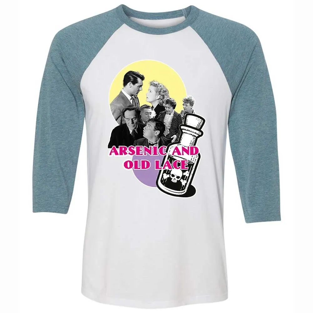 Unisex 3/4 Baseball Tee - XAB31J77 - White/Denim - 3