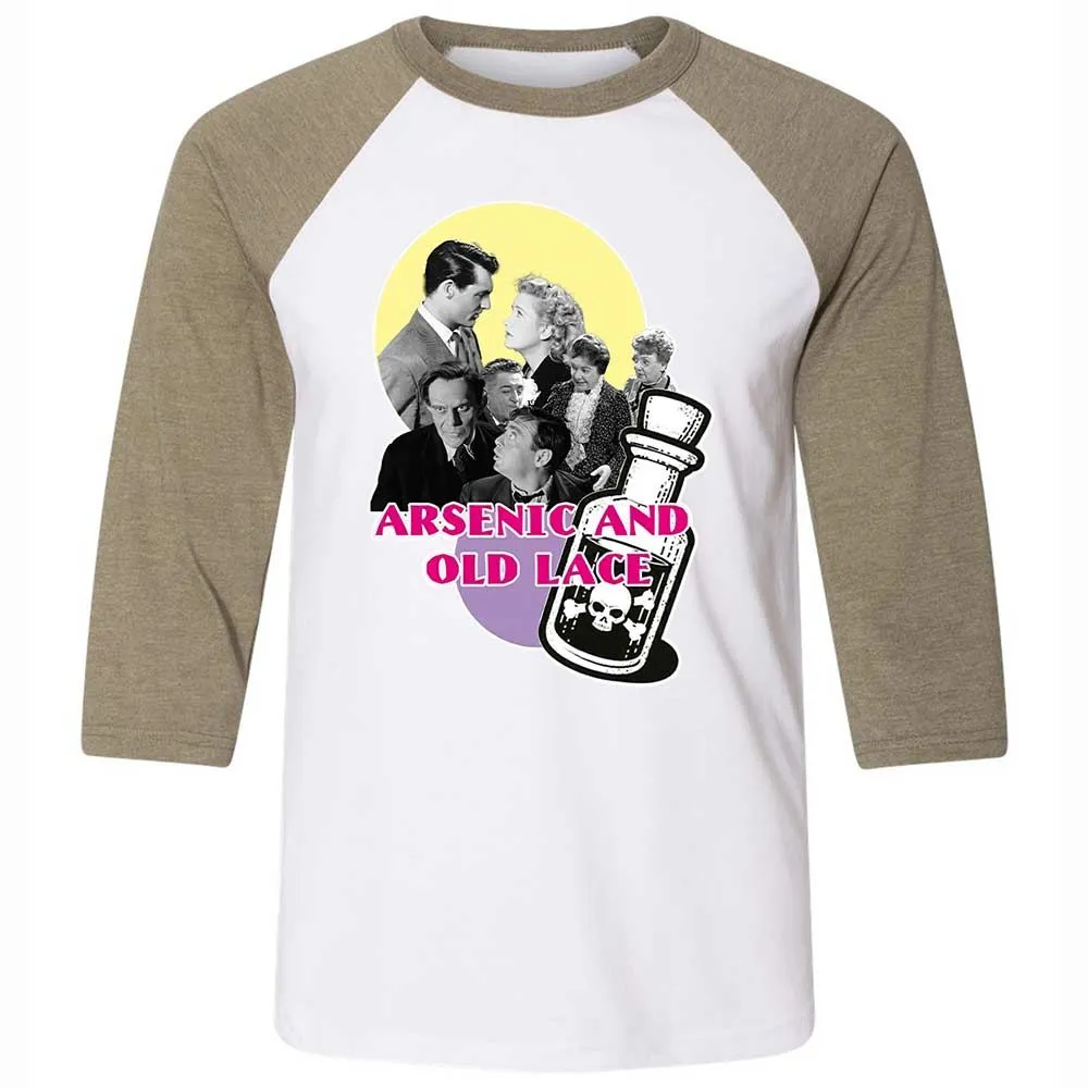 Unisex 3/4 Baseball Tee - XAB31J77 - White/Heather Olive - 4