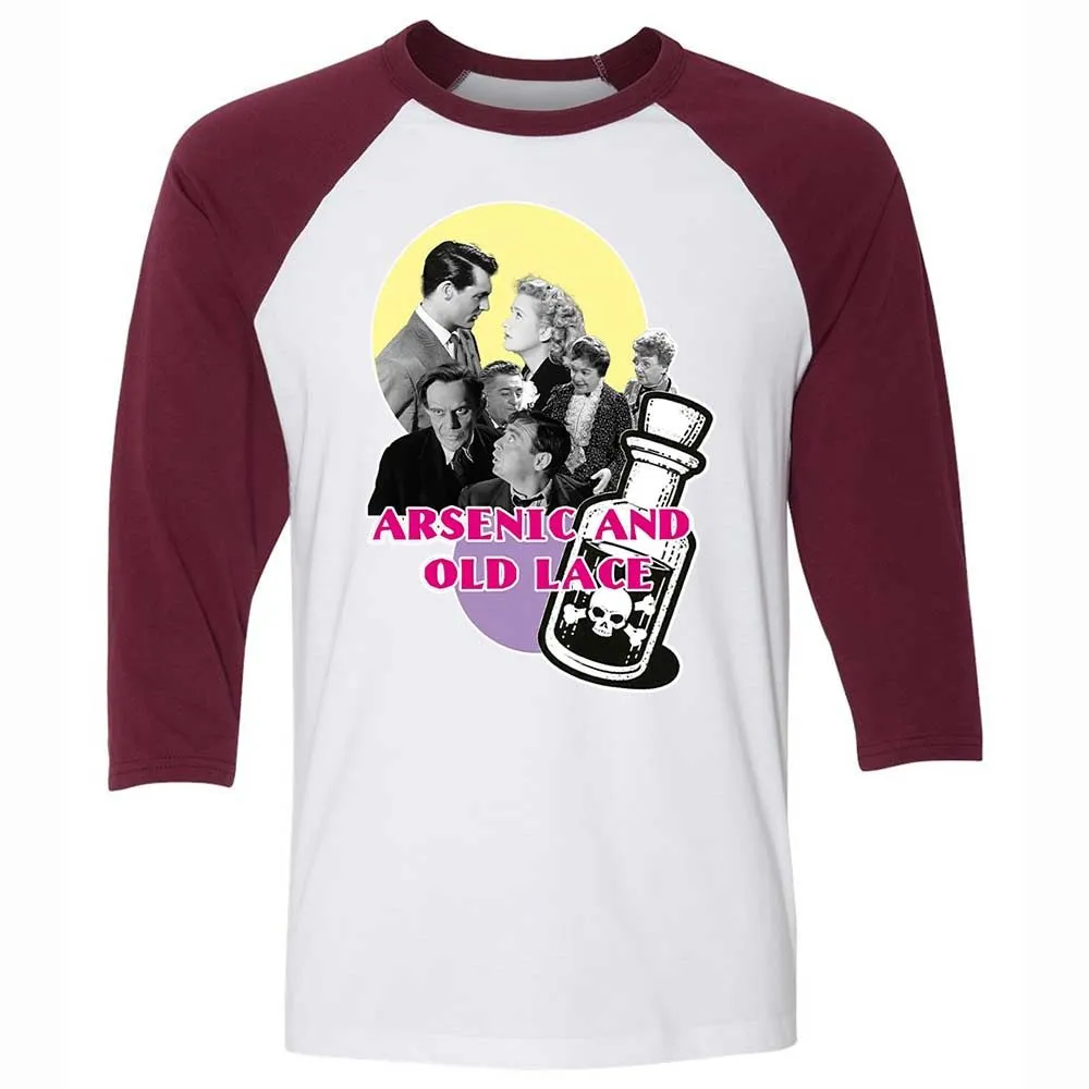 Unisex 3/4 Baseball Tee - XAB31J77 - White/Maroon - 7
