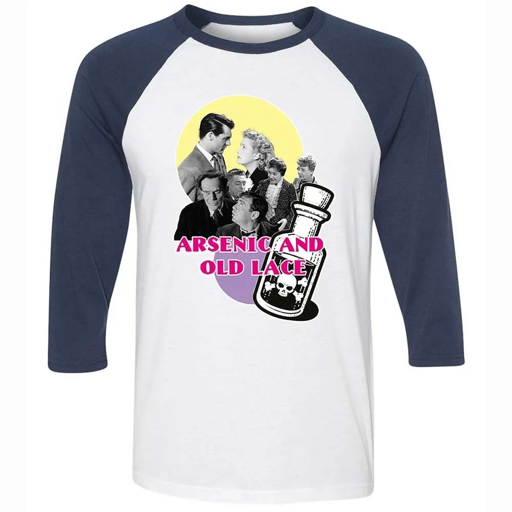 Unisex 3/4 Baseball Tee - XAB31J77 - White/Navy - 8