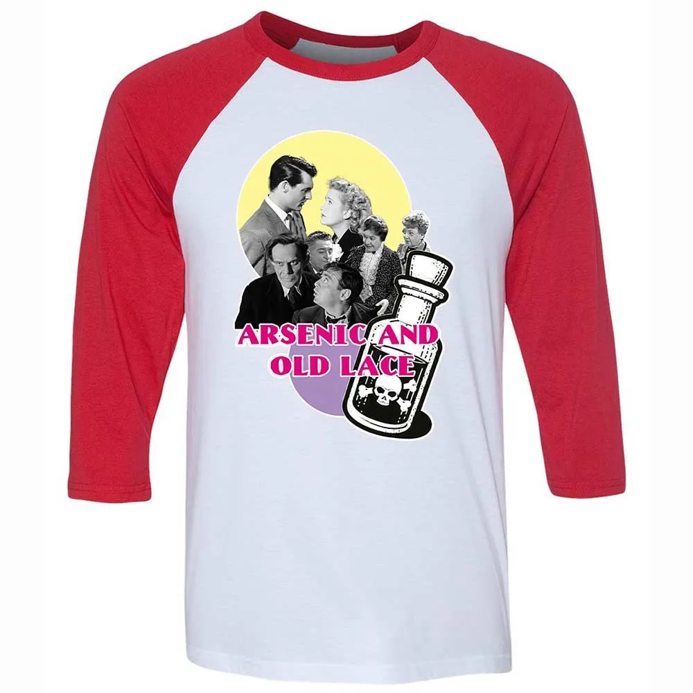 Unisex 3/4 Baseball Tee - XAB31J77 - White/Red - 9