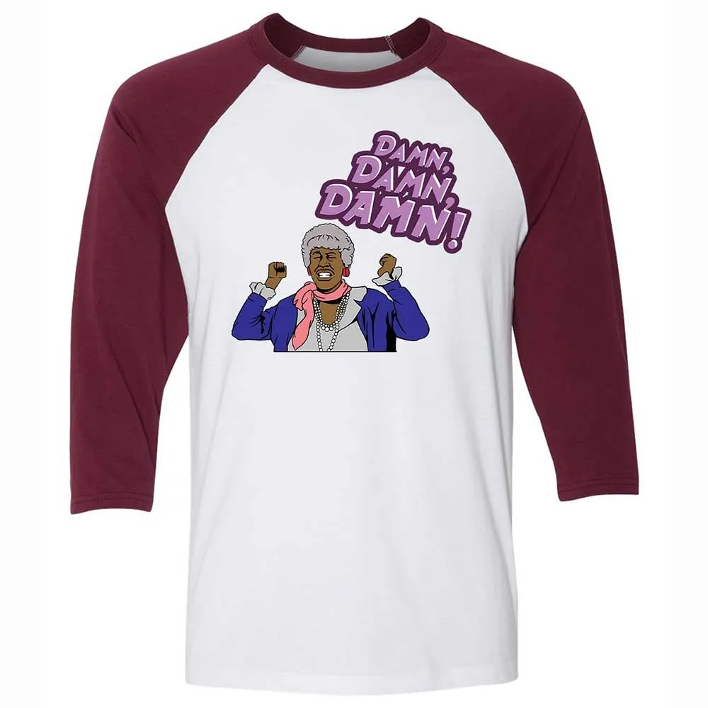 Unisex 3/4 Baseball Tee - YHEF1W16 - White/Maroon - 7
