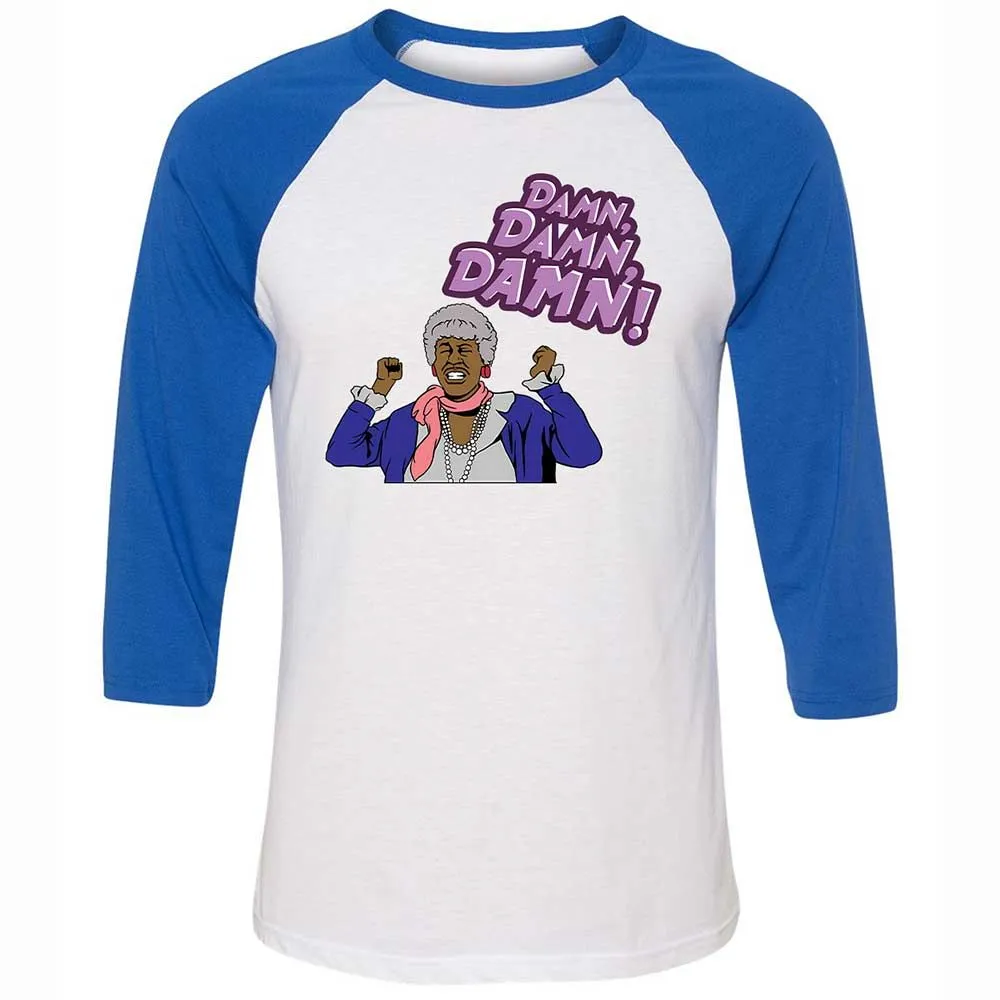 Unisex 3/4 Baseball Tee - YHEF1W16 - White/True Royal - 10