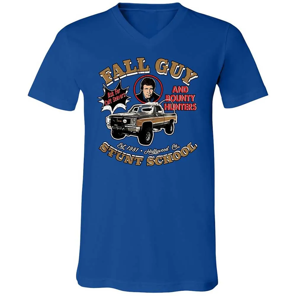 Unisex V-Neck T-Shirt - R7F1SAY7 - True Royal - 4