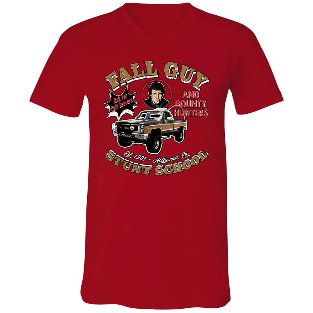 Unisex V-Neck T-Shirt - R7F1SAY7 - Red - 6