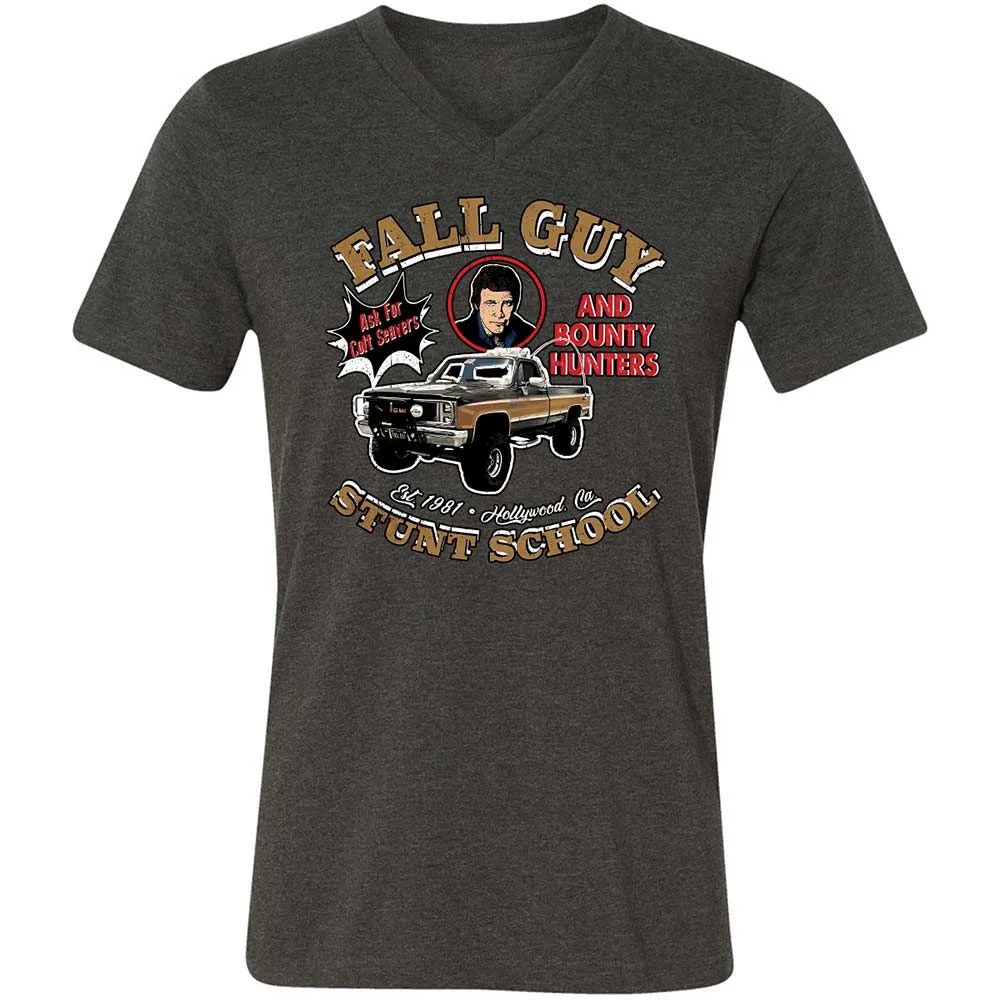 Unisex V-Neck T-Shirt - R7F1SAY7 - Dark Grey Heather - 9