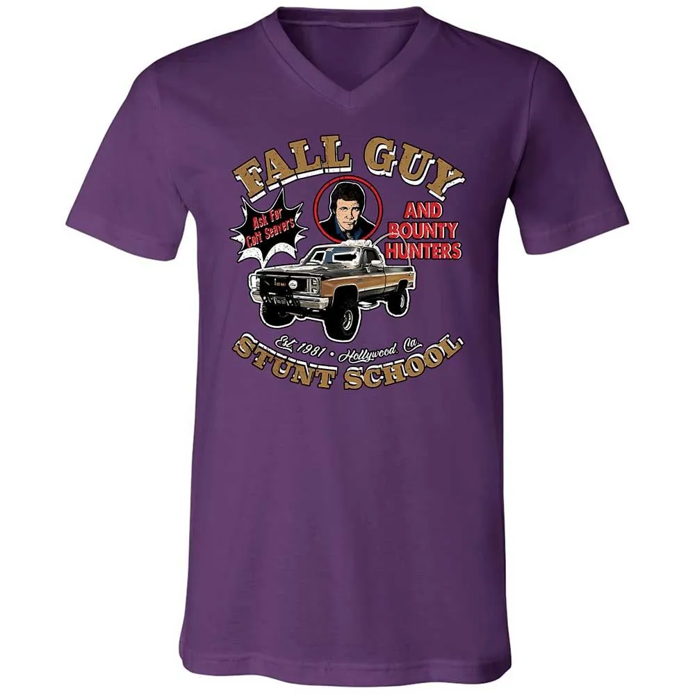 Unisex V-Neck T-Shirt - R7F1SAY7 - Team Purple - 10