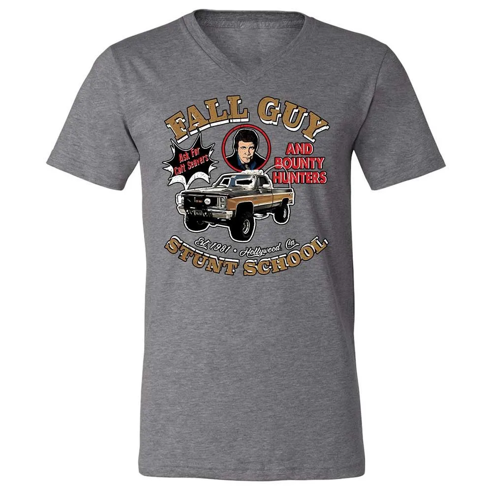 Unisex V-Neck T-Shirt - R7F1SAY7 - Deep Heather - 14