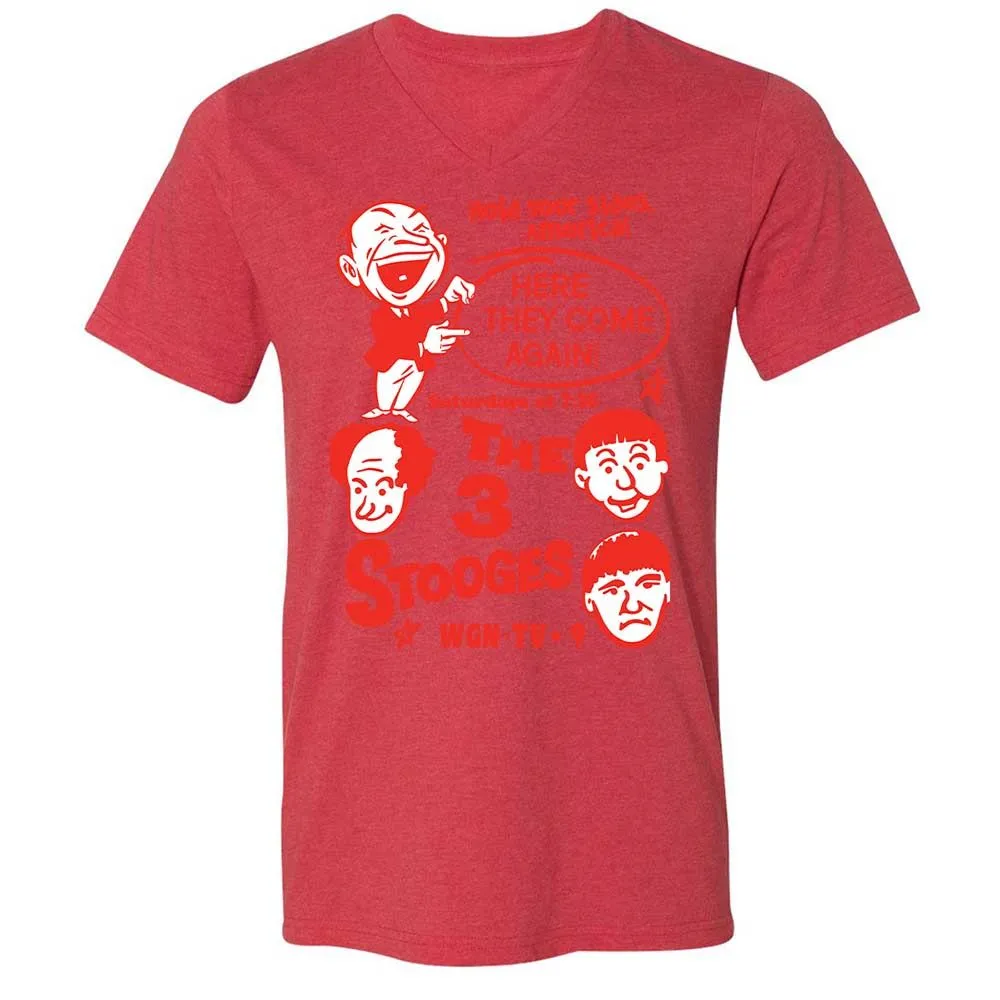 The 3 Stooges - Heather Red - 6