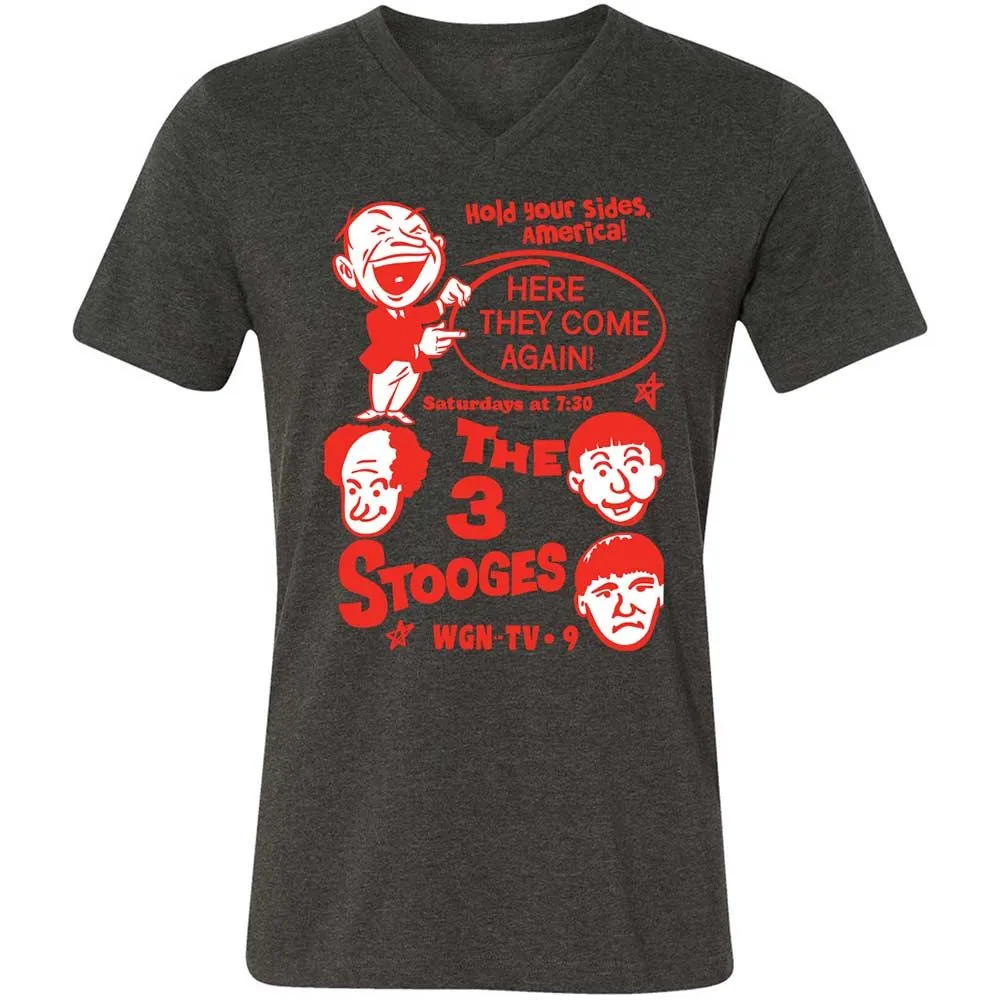 The 3 Stooges - Dark Grey Heather - 8