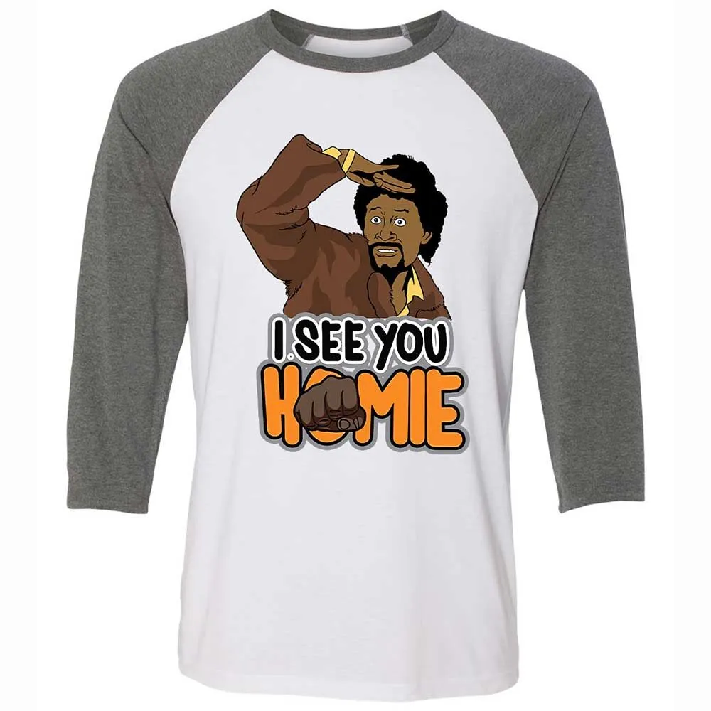 Unisex 3/4 Baseball Tee - B94MZM22 - White/Deep Heather - 11