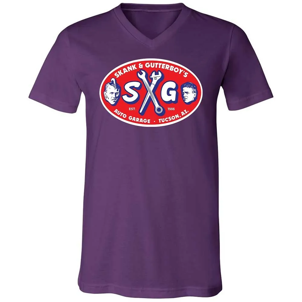 Unisex V-Neck T-Shirt - JSTFP5UX - Team Purple - 10