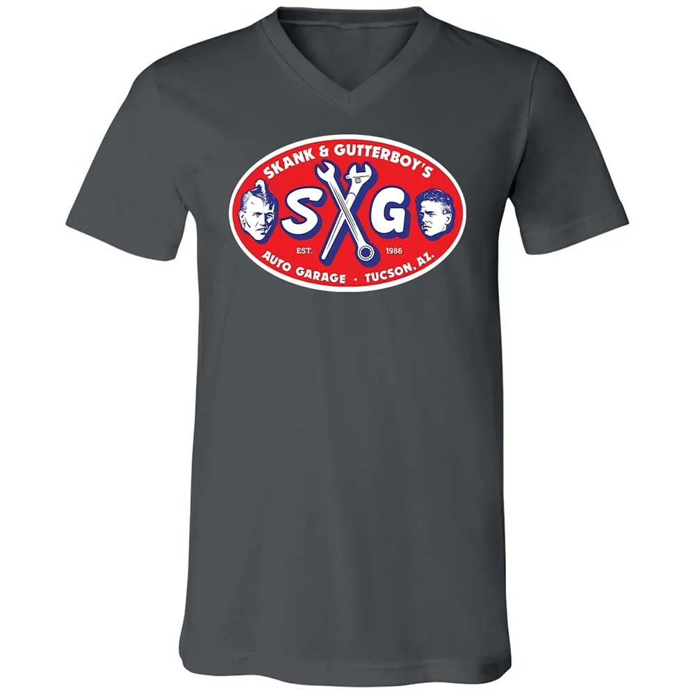 Unisex V-Neck T-Shirt - JSTFP5UX - Asphalt - 13