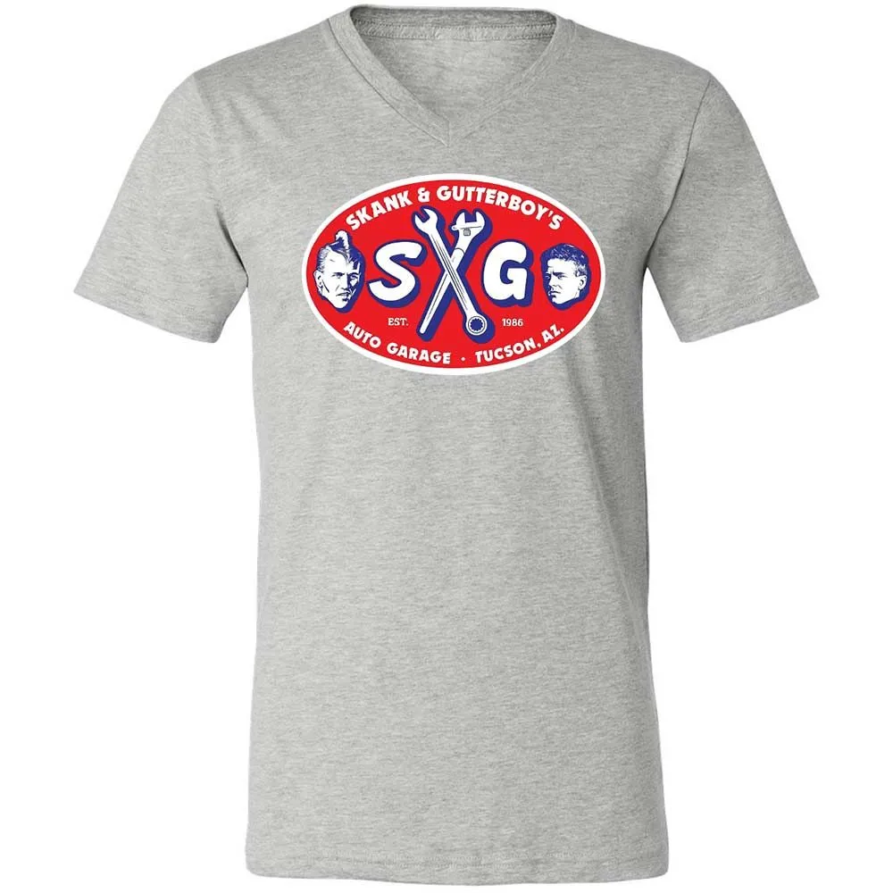 Unisex V-Neck T-Shirt - JSTFP5UX - Athletic Heather - 15