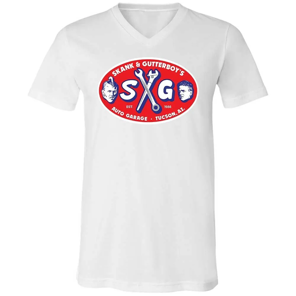 Unisex V-Neck T-Shirt - JSTFP5UX - White - 16