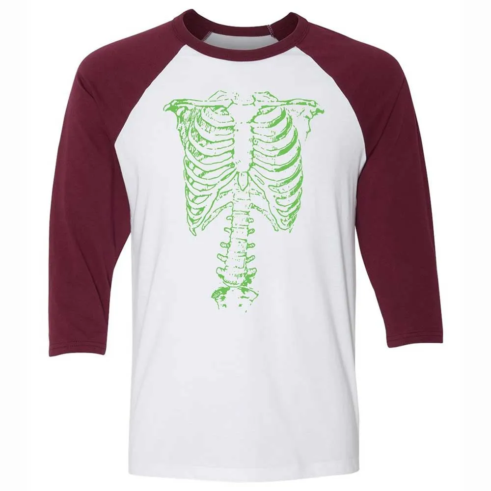 This Is Green Ribcage - White/Maroon - 7