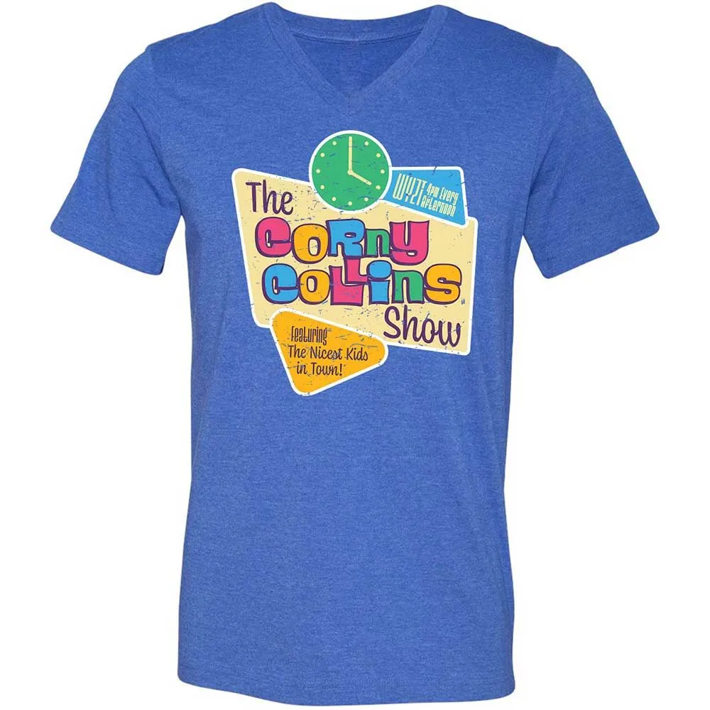 Unisex V-Neck T-Shirt - MR2JU1WL - Heather True Royal - 5