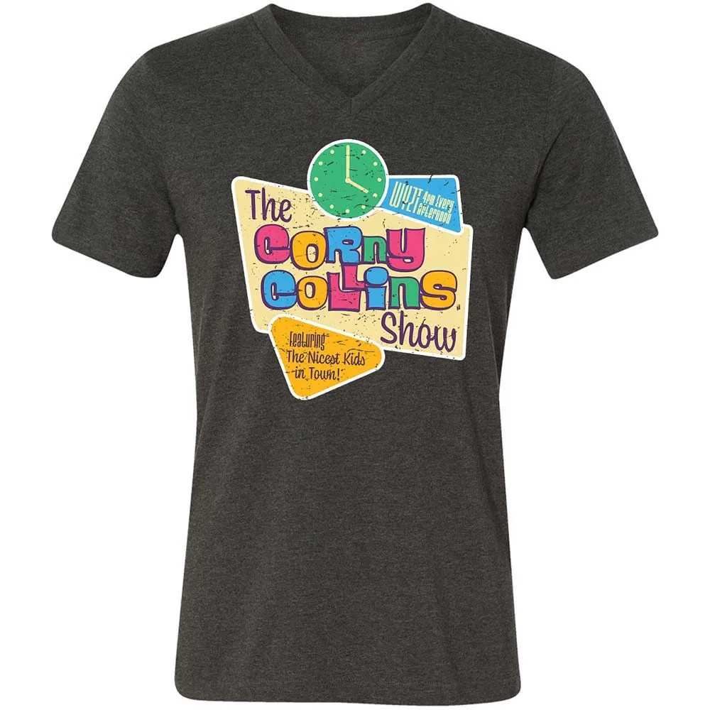 Unisex V-Neck T-Shirt - MR2JU1WL - Dark Grey Heather - 9