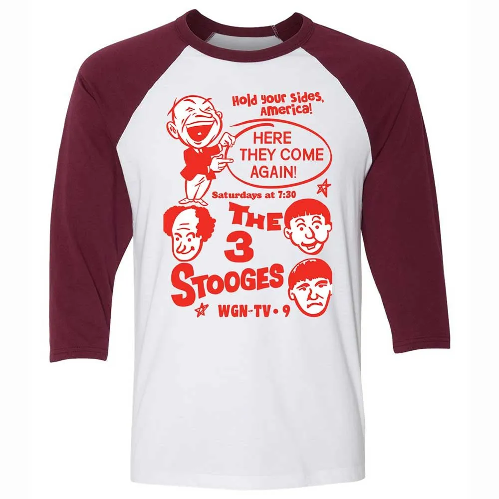 The 3 Stooges - White/Maroon - 7
