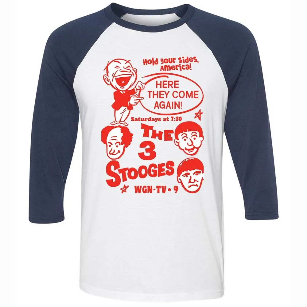 The 3 Stooges - White/Navy - 8