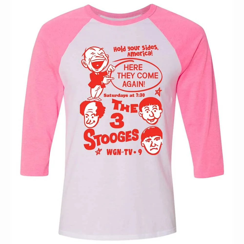 The 3 Stooges - White/Neon Pink - 12