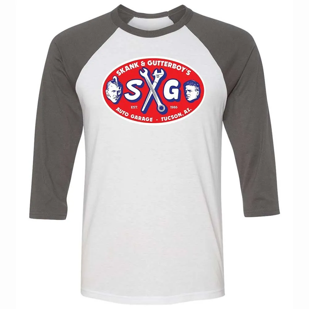 Unisex 3/4 Baseball Tee - JSH5FZ39 - White/Asphalt - 2