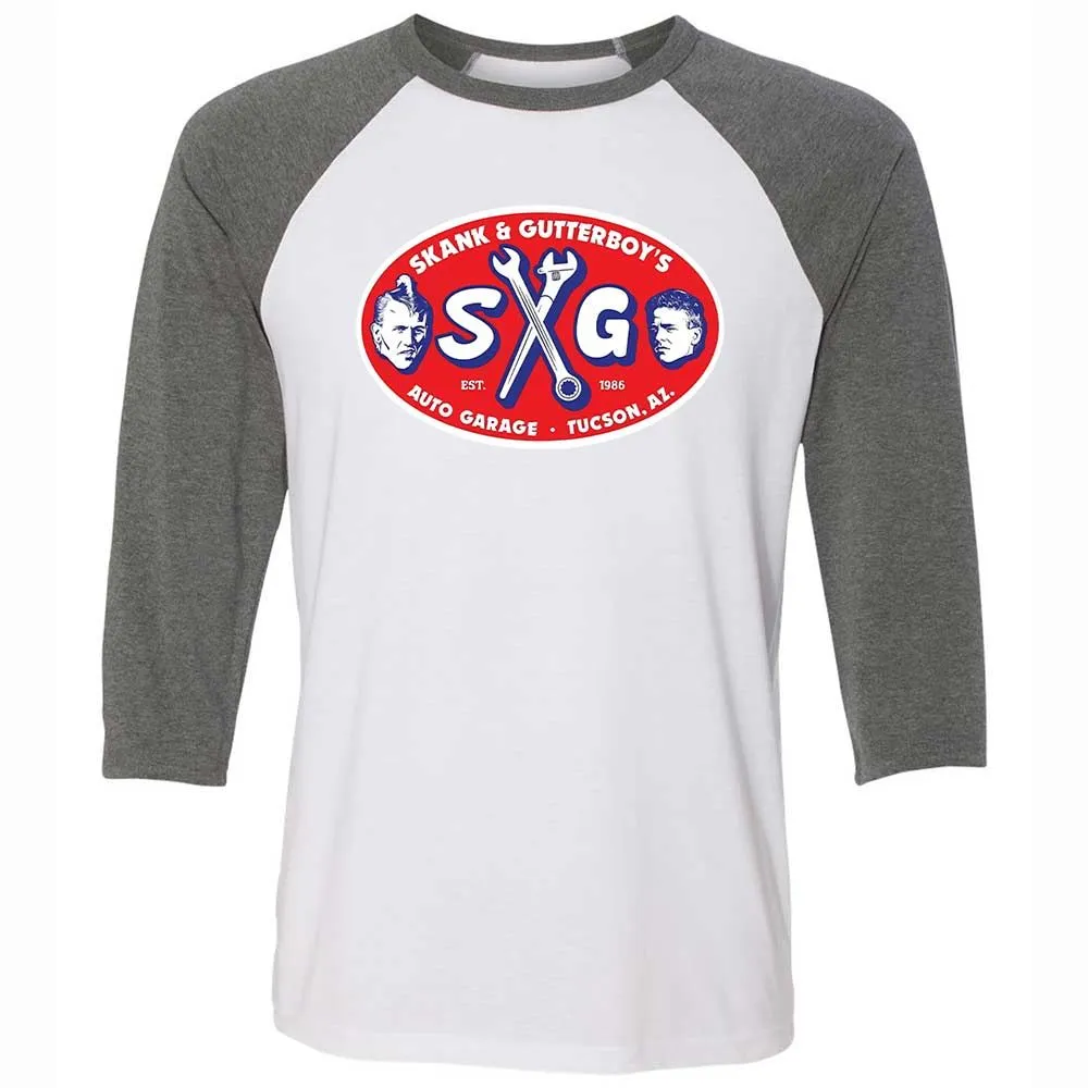 Unisex 3/4 Baseball Tee - JSH5FZ39 - White/Deep Heather - 11