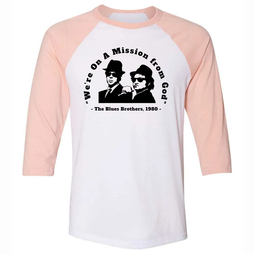 We're on a Mission from God - White/Heather Peach - 5