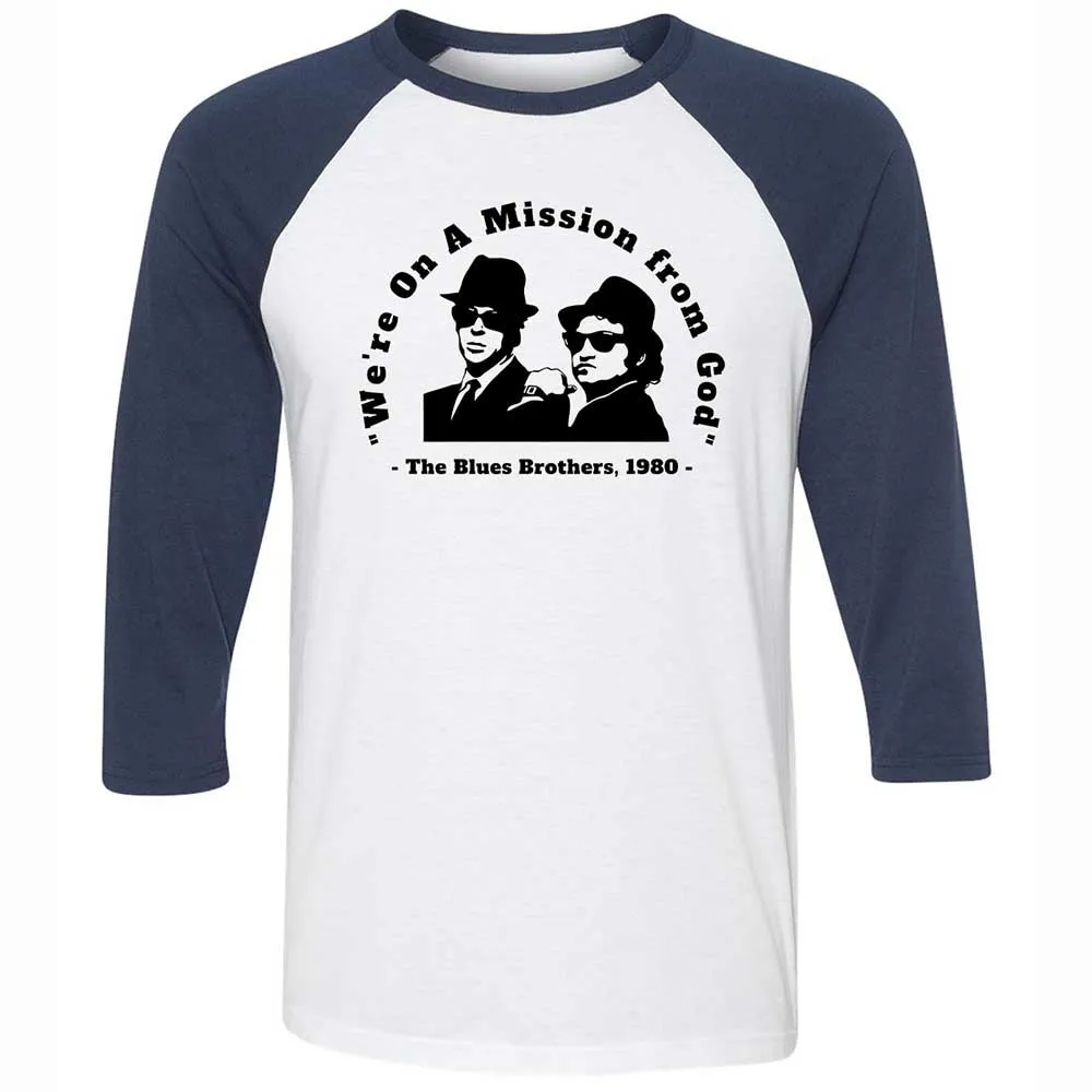 We're on a Mission from God - White/Navy - 8