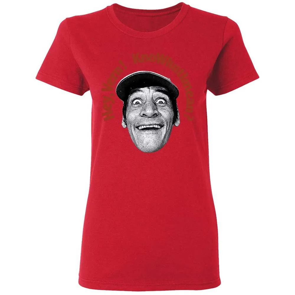 Women's T-Shirt - 3T7DA1KU - Red - 9