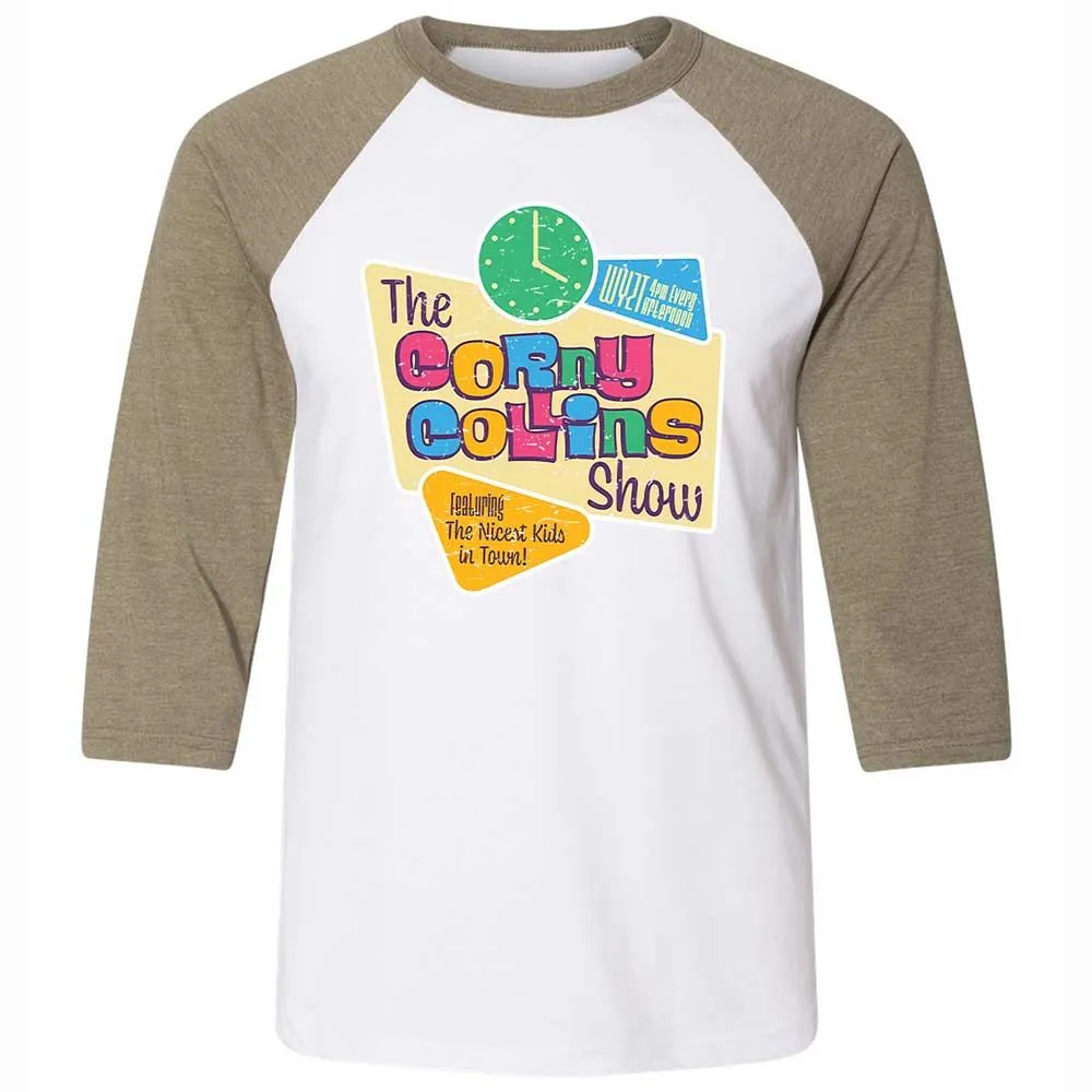 Unisex 3/4 Baseball Tee - L4XCKZYR - White/Heather Olive - 4
