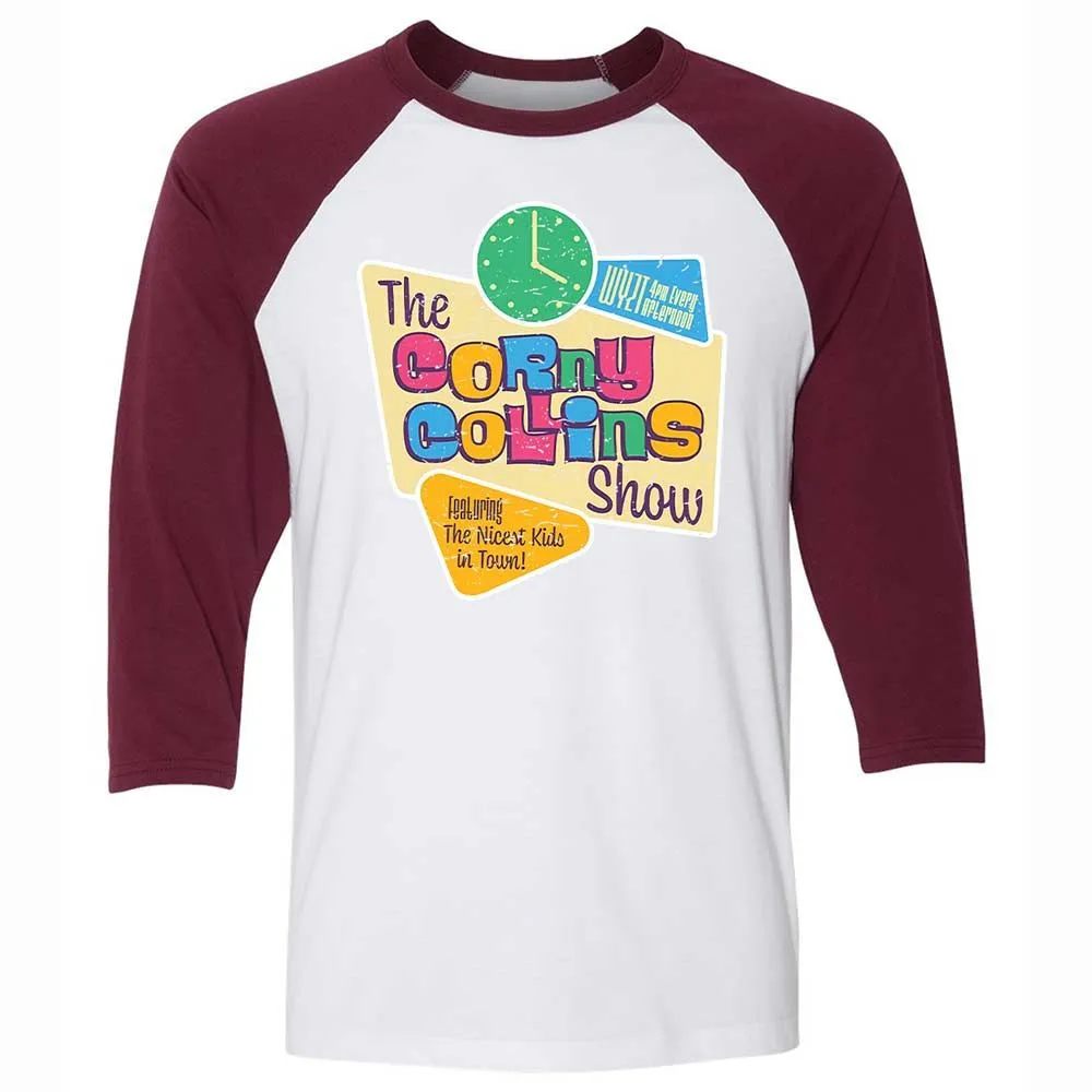 Unisex 3/4 Baseball Tee - L4XCKZYR - White/Maroon - 7