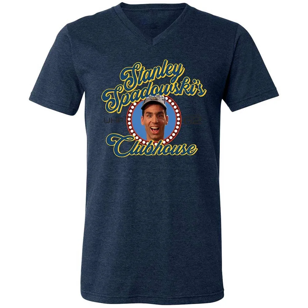 Unisex V-Neck T-Shirt - 3YQRUP86 - Heather Navy - 13