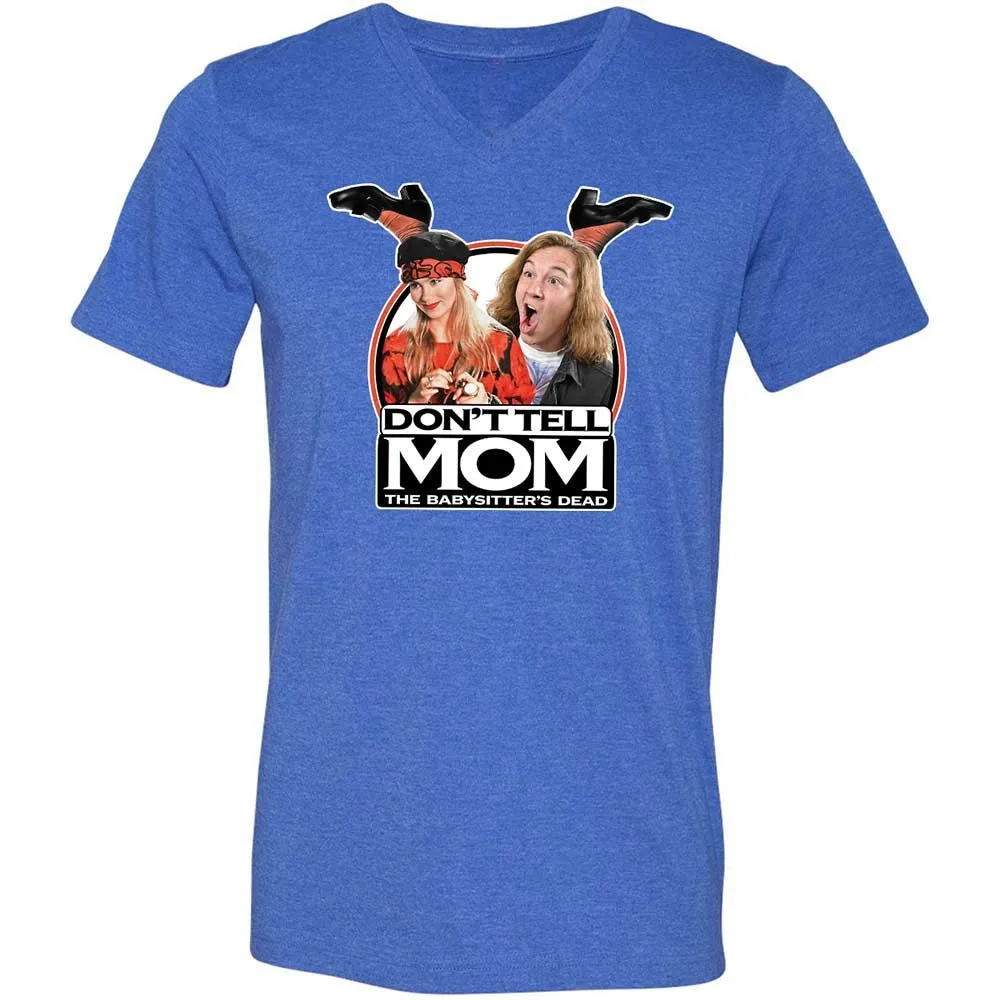 Unisex V-Neck T-Shirt - Y8FFP8QR - Heather True Royal - 4