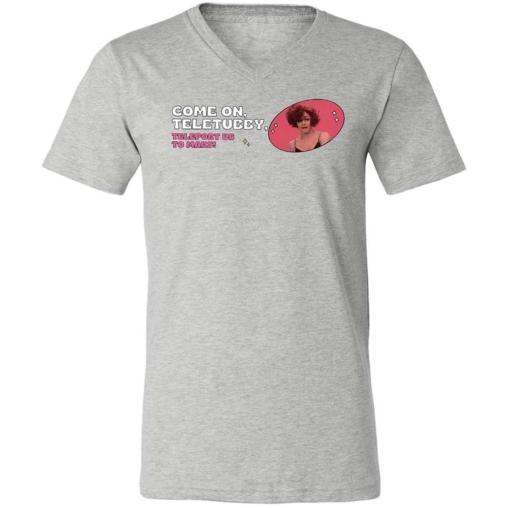 Unisex V-Neck T-Shirt - EJ596PX6 - Athletic Heather - 2