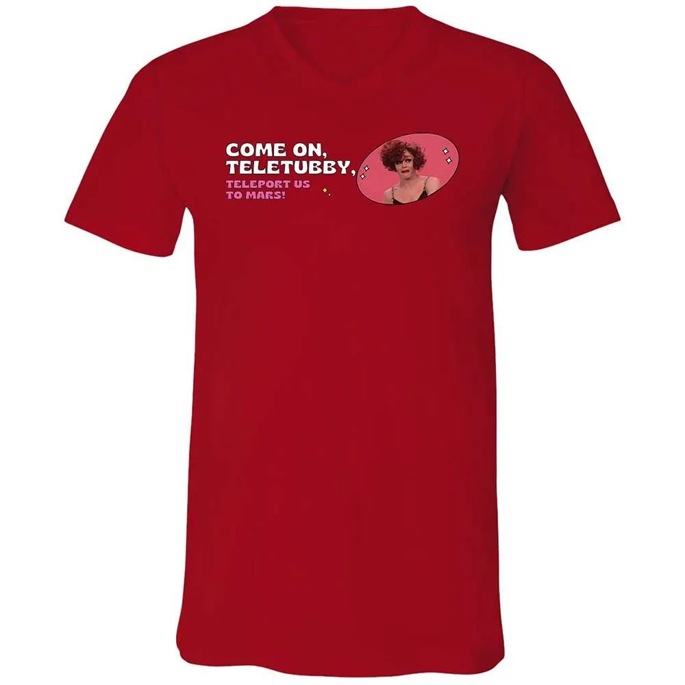Unisex V-Neck T-Shirt - EJ596PX6 - Red - 5