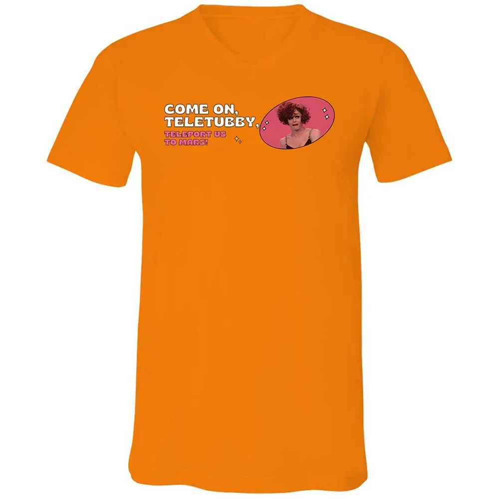 Unisex V-Neck T-Shirt - EJ596PX6 - Orange - 7